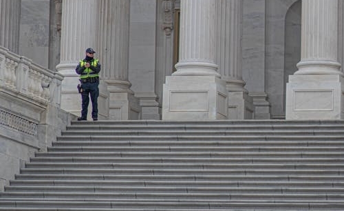 security guard on lookout